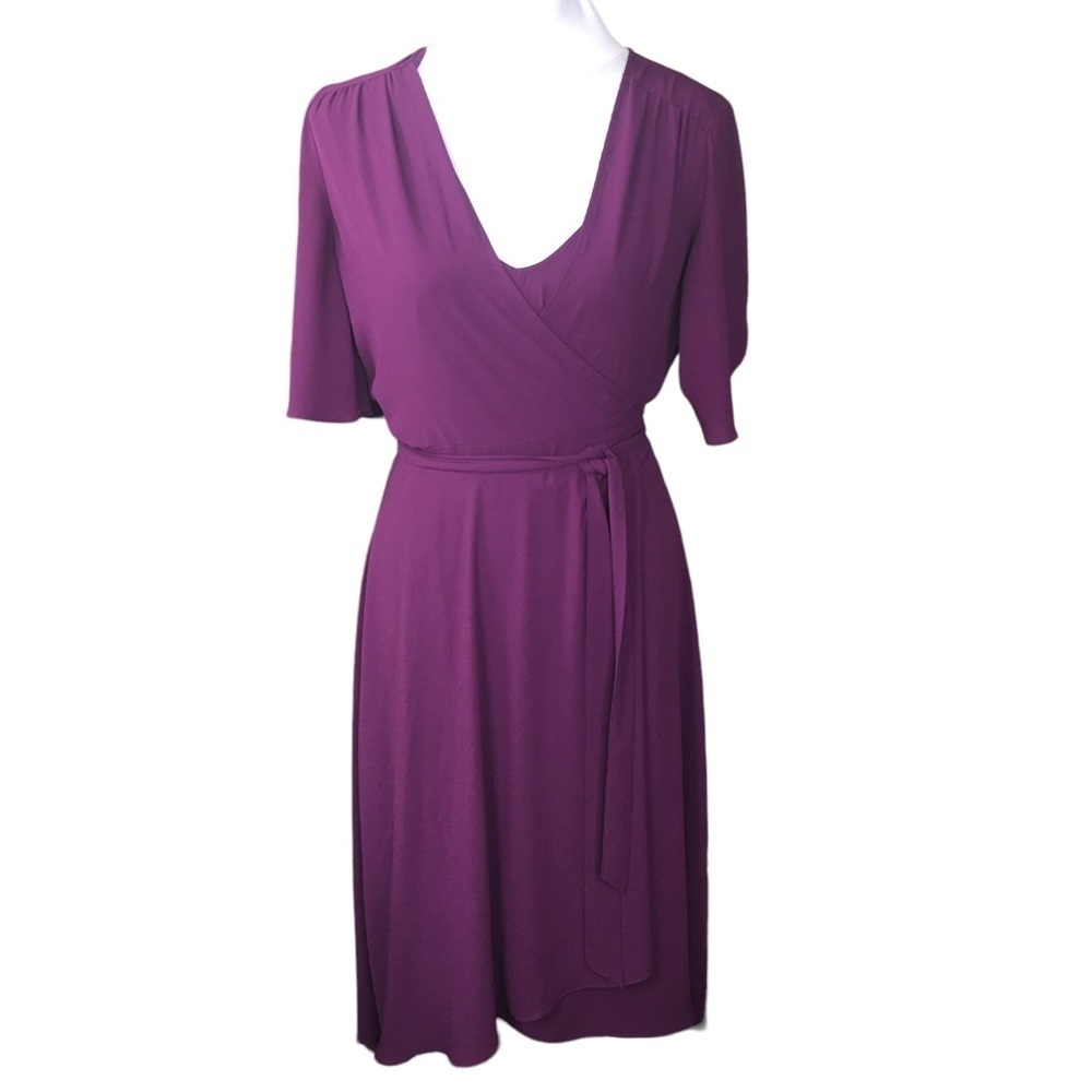WHBM White House Black Market Dress Full Wrap Dress with Slip Size Small